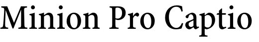 `Minion Pro Caption Condensed Medium` Preview