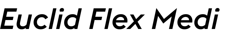 `Euclid Flex Medium Italic` Preview