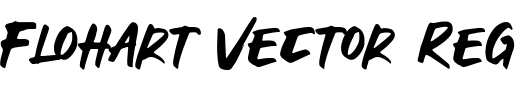 `Flohart Vector Regular` Preview