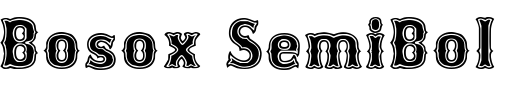 `Bosox SemiBold Regular` Preview