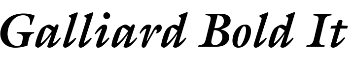 `Galliard Bold Italic` Preview