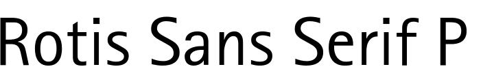 `Rotis Sans Serif Pro 55 Roman` Preview
