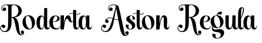 `Roderta Aston Regular` Preview
