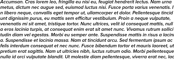 `Proxima Nova SemiBold Italic` Preview