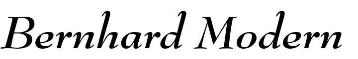 `Bernhard Modern Std Bold Italic` Preview