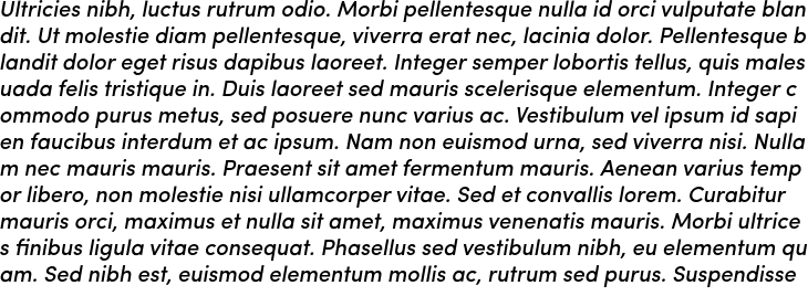 `Sofia Pro Mediium Italic` Preview