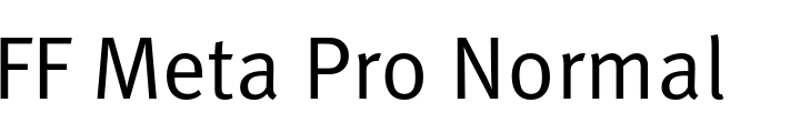 `FF Meta Pro Normal` Preview