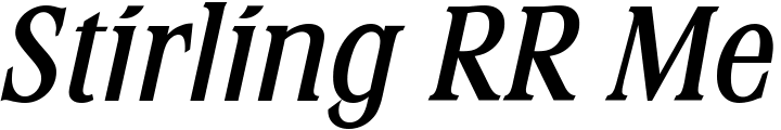 `Stirling RR Medium Italic` Preview