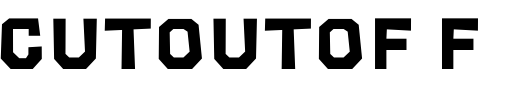 `CutOutOF Font Regular` Preview