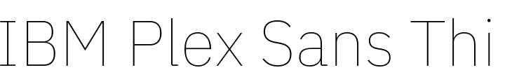 `IBM Plex Sans Thin Regular` Preview