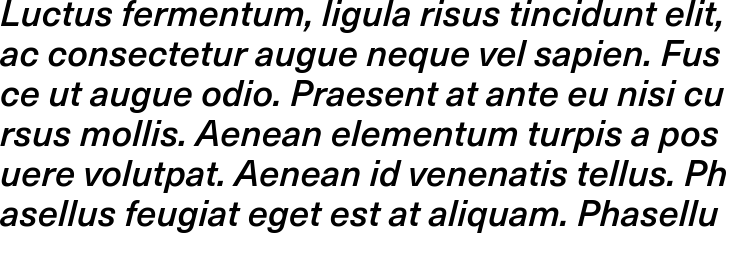 `Neue Haas Unica Medium Italic` Preview