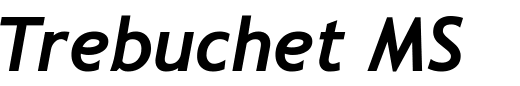 `Trebuchet MS Bold Italic` Preview