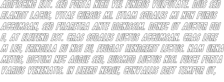 `Grim Ghost Outline Italic` Preview