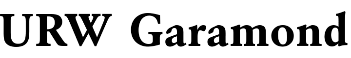 `URW Garamond Bold` Preview