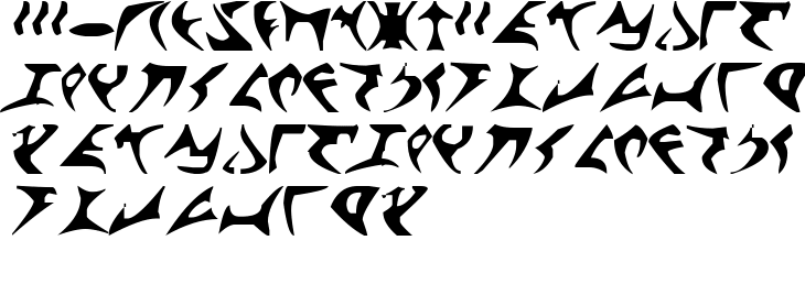 `klingon font Normal` Preview