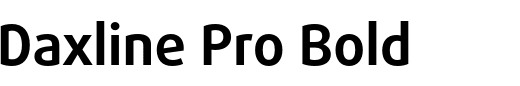 `Daxline Pro Bold` Preview