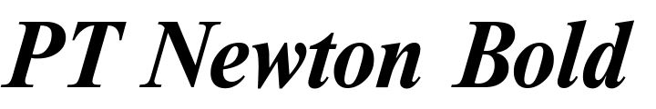 `PT Newton Bold Italic` Preview