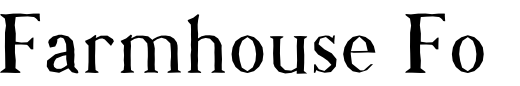 `Farmhouse Font Regular` Preview
