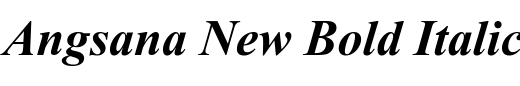 `Angsana New Bold Italic` Preview