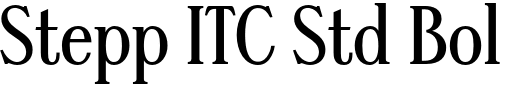 `Stepp ITC Std Bold` Preview