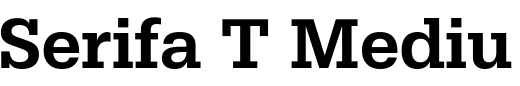 `Serifa T Medium` Preview
