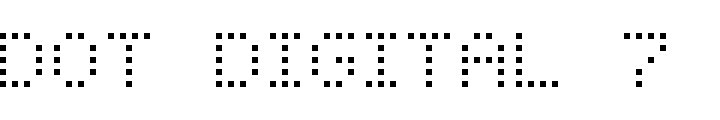 `Dot Digital 7 Regular` Preview