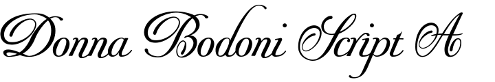 `Donna Bodoni Script A` Preview
