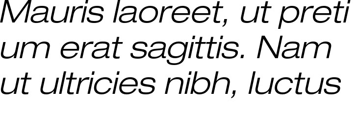 `Helvetica Neue LT Std 43 Light Extended Oblique` Preview