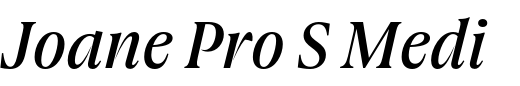 `Joane Pro S Medium Italic` Preview