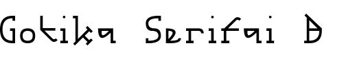 `Gotika Serifai B Regular` Preview