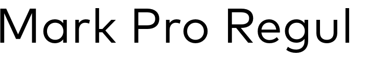 `Mark Pro Regular` Preview