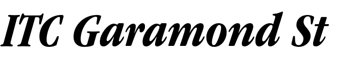 `ITC Garamond Std Condensed Bold Italic` Preview