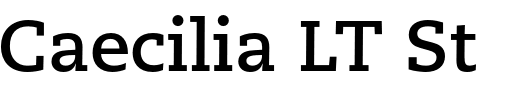 `Caecilia LT Std Bold` Preview