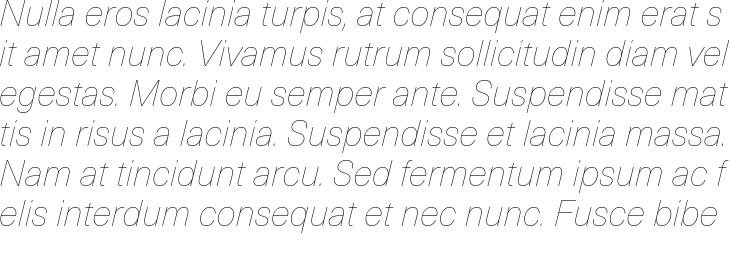 `Neue Haas Unica Thin Italic` Preview