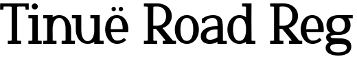 `Tinuë Road Regular` Preview