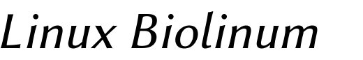 `Linux Biolinum G Italic` Preview