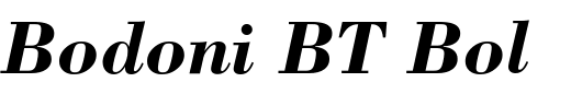`Bodoni BT Bold Italic` Preview
