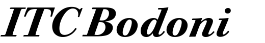 `ITC Bodoni Twelve Bold Italic OS` Preview