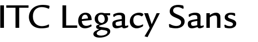 `ITC Legacy Sans Std Medium` Preview