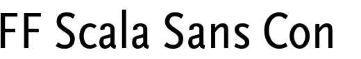 `FF Scala Sans Condensed` Preview