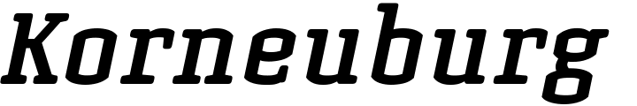 `Korneuburg Slab Bold Bold Italic` Preview
