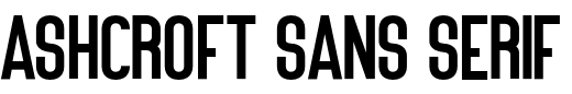 `Ashcroft Sans Serif Regular` Preview