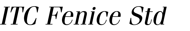 `ITC Fenice Std Oblique` Preview