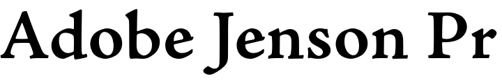 `Adobe Jenson Pro Caption SemiBold` Preview