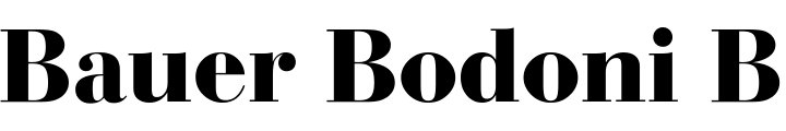 `Bauer Bodoni BT Black` Preview