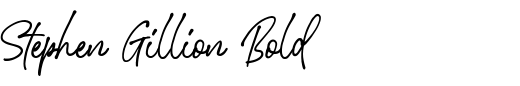 `Stephen Gillion Bold` Preview