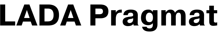`LADA Pragmatica Bold` Preview