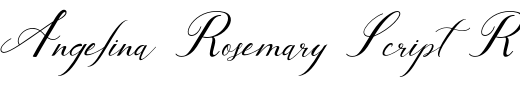 `Angelina Rosemary Script Regular` Preview