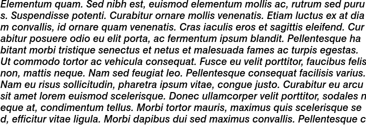 `Swiss 721 Medium Italic` Preview