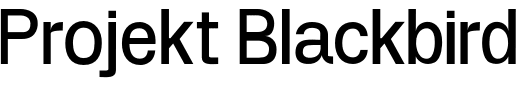 `Projekt Blackbird Regular` Preview